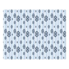 Snowflakes Winter Christmas Card Double Sided Flano Blanket (large)  by Sapixe