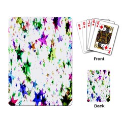 Star Abstract Advent Christmas Playing Card by Sapixe