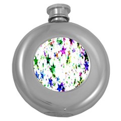 Star Abstract Advent Christmas Round Hip Flask (5 Oz) by Sapixe