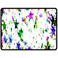 Star Abstract Advent Christmas Fleece Blanket (large)  by Sapixe