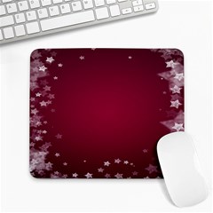 Star Background Christmas Red Large Mousepads by Sapixe