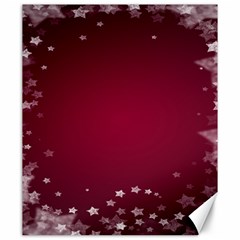 Star Background Christmas Red Canvas 20  X 24   by Sapixe