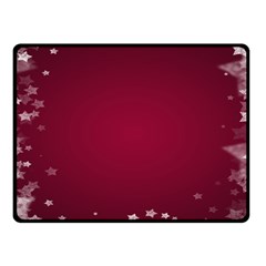 Star Background Christmas Red Fleece Blanket (small) by Sapixe