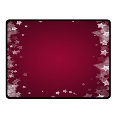 Star Background Christmas Red Double Sided Fleece Blanket (small)  by Sapixe