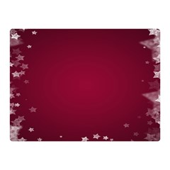 Star Background Christmas Red Double Sided Flano Blanket (mini)  by Sapixe