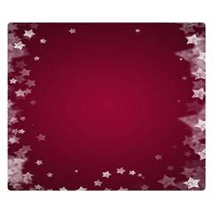 Star Background Christmas Red Double Sided Flano Blanket (small)  by Sapixe