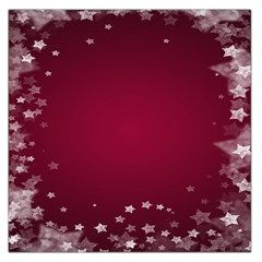 Star Background Christmas Red Large Satin Scarf (square) by Sapixe