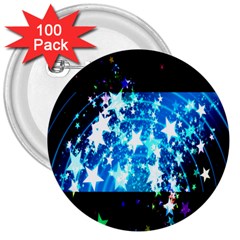 Star Abstract Background Pattern 3  Buttons (100 Pack)  by Sapixe