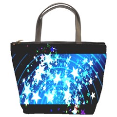 Star Abstract Background Pattern Bucket Bags by Sapixe