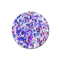 Star Abstract Advent Christmas Magnet 3  (round) by Sapixe