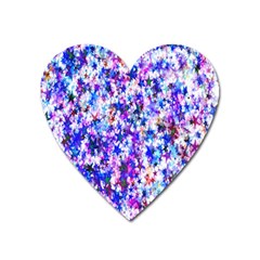 Star Abstract Advent Christmas Heart Magnet by Sapixe