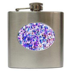 Star Abstract Advent Christmas Hip Flask (6 Oz) by Sapixe