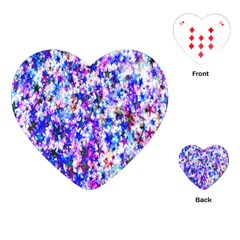 Star Abstract Advent Christmas Playing Cards (heart) 