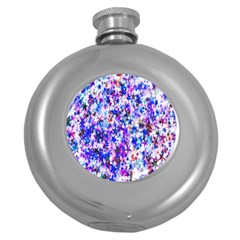 Star Abstract Advent Christmas Round Hip Flask (5 Oz) by Sapixe