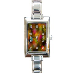 Star Background Texture Pattern Rectangle Italian Charm Watch