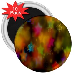 Star Background Texture Pattern 3  Magnets (10 Pack)  by Sapixe