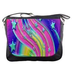 Star Christmas Pattern Texture Messenger Bags by Sapixe