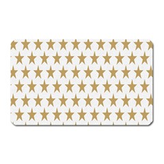 Star Background Gold White Magnet (rectangular) by Sapixe