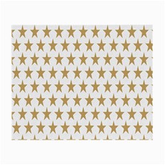 Star Background Gold White Small Glasses Cloth by Sapixe