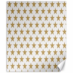 Star Background Gold White Canvas 20  X 24   by Sapixe