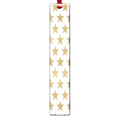 Star Background Gold White Large Book Marks by Sapixe