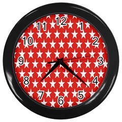 Star Christmas Advent Structure Wall Clocks (black) by Sapixe