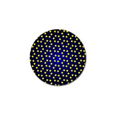 Star Christmas Red Yellow Golf Ball Marker by Sapixe