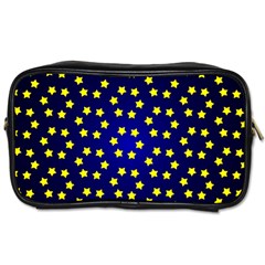 Star Christmas Red Yellow Toiletries Bags by Sapixe