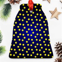 Star Christmas Red Yellow Bell Ornament (two Sides) by Sapixe