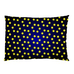 Star Christmas Red Yellow Pillow Case (two Sides) by Sapixe