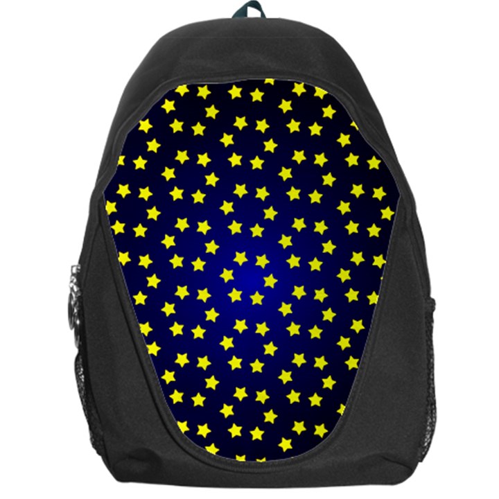 Star Christmas Red Yellow Backpack Bag