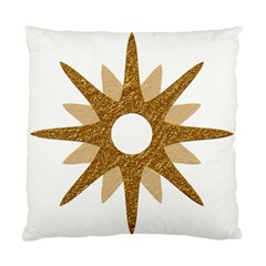 Star Golden Glittering Yellow Rays Standard Cushion Case (two Sides) by Sapixe