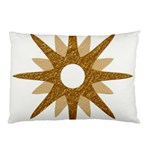 Star Golden Glittering Yellow Rays Pillow Case (Two Sides) Front