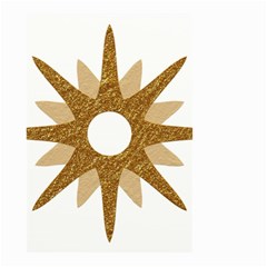 Star Golden Glittering Yellow Rays Small Garden Flag (two Sides) by Sapixe