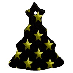 Stars Backgrounds Patterns Shapes Christmas Tree Ornament (two Sides)