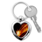 Star Sky Graphic Night Background Key Chains (Heart)  Front