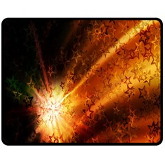 Star Sky Graphic Night Background Fleece Blanket (medium)  by Sapixe