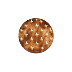 Stars Brown Background Shiny Golf Ball Marker (4 Pack) by Sapixe