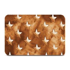 Stars Brown Background Shiny Plate Mats by Sapixe