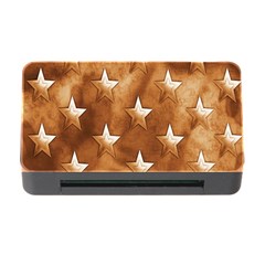 Stars Brown Background Shiny Memory Card Reader With Cf by Sapixe