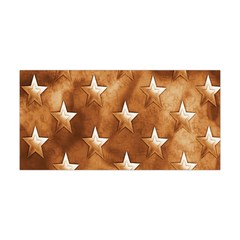 Stars Brown Background Shiny Yoga Headband by Sapixe