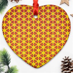 Texture Background Pattern Heart Ornament (two Sides) by Sapixe