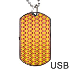 Texture Background Pattern Dog Tag Usb Flash (two Sides) by Sapixe