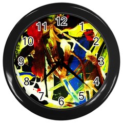 Drama 4 Wall Clocks (black) by bestdesignintheworld