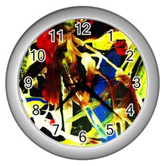 Drama 4 Wall Clocks (silver)  by bestdesignintheworld