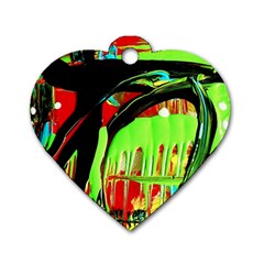 Quiet Place Dog Tag Heart (two Sides) by bestdesignintheworld