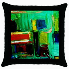 Marakesh 5 Throw Pillow Case (Black)