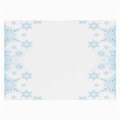 The Background Snow Snowflakes Large Glasses Cloth (2-side) by Sapixe