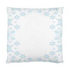 The Background Snow Snowflakes Standard Cushion Case (one Side) by Sapixe