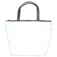 The Background Snow Snowflakes Bucket Bags by Sapixe